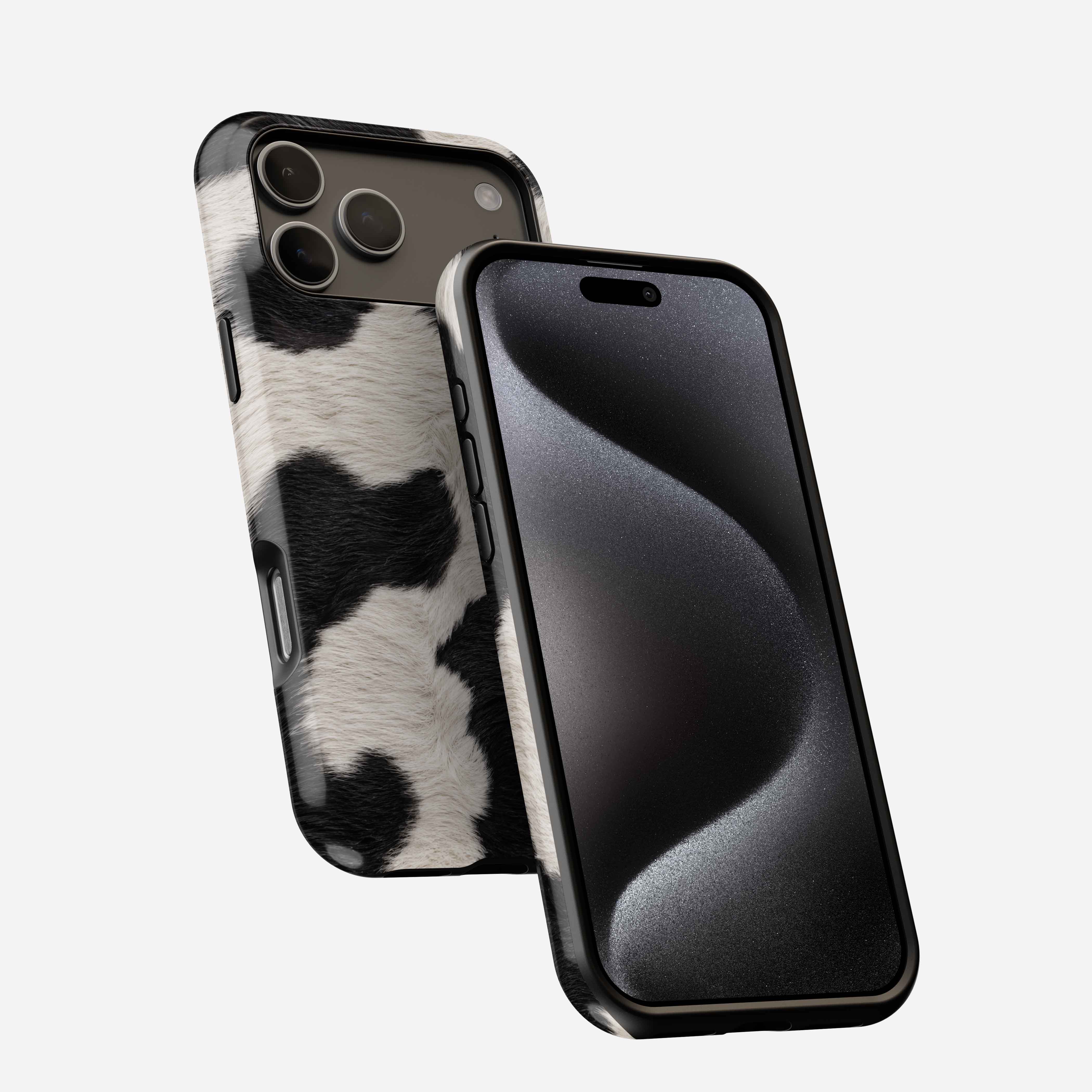 Noir Meadow – Cow Print