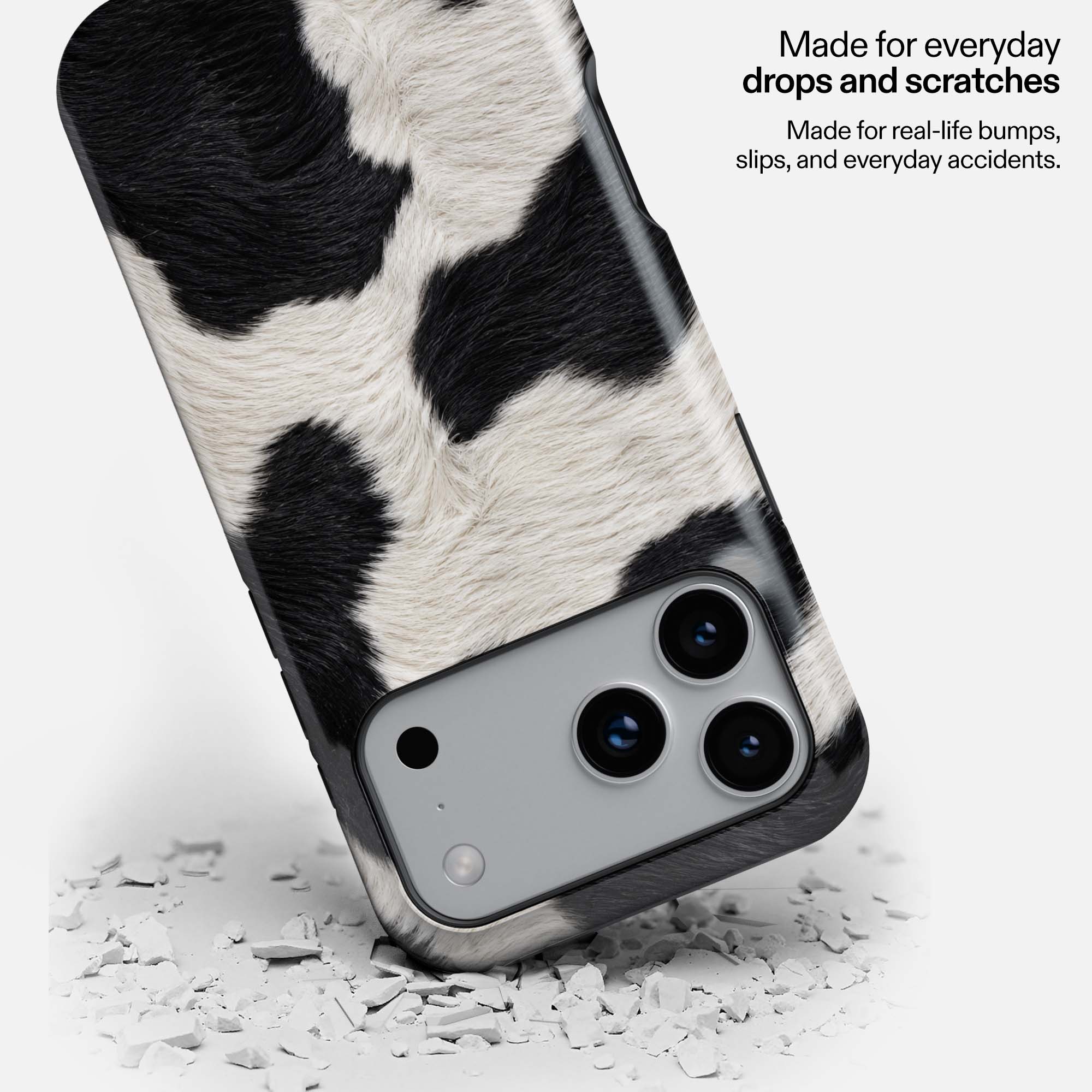 Noir Meadow – Cow Print